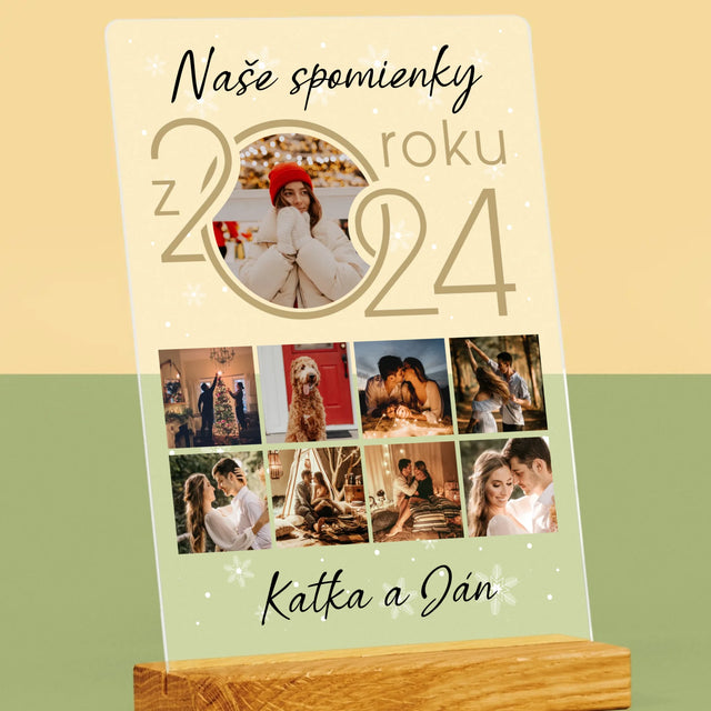 Fotokoláž: Naše Spomienky Z Roku - Tlač Na Akrylové Sklo 