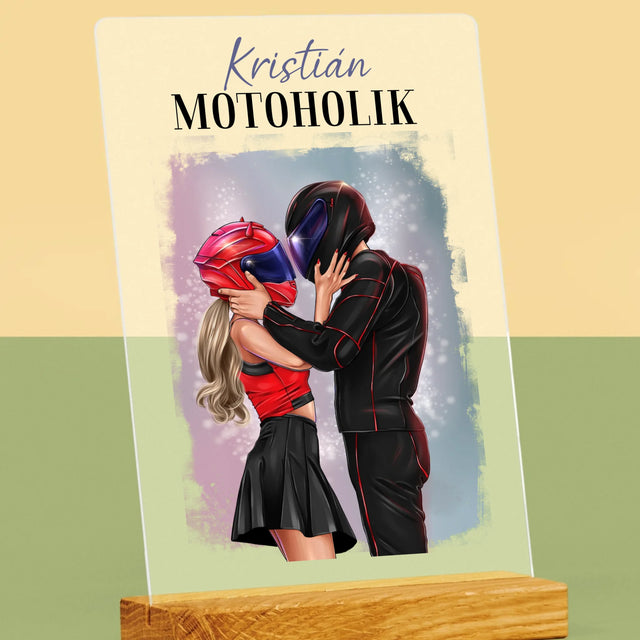 Tvorenie Postavy: Motoholik - Tlač Na Akrylové Sklo 