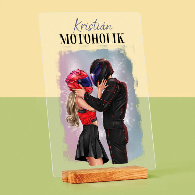Tvorenie Postavy: Motoholik - Tlač Na Akrylové Sklo 