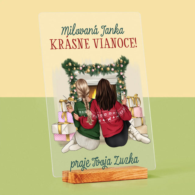 Tvorenie Postavy: Vianočné Kamarátky - Tlač Na Akrylové Sklo 