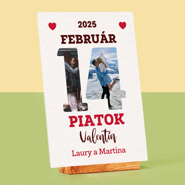 Slovo Z Fotografií: Valentín Strana Z Kalendára - Tlač Na Akrylové Sklo 