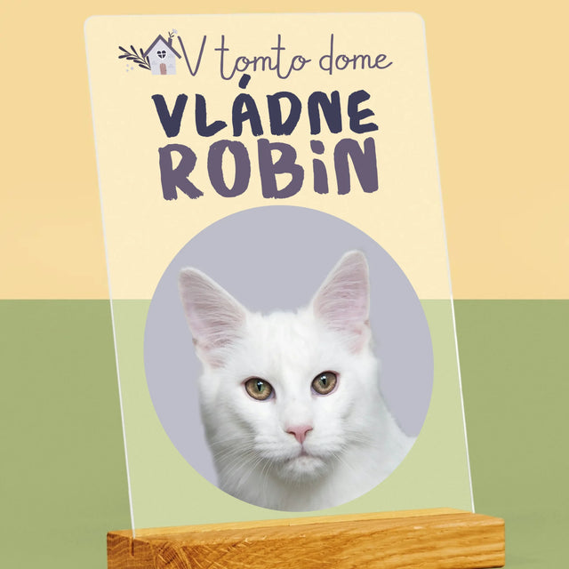 Fotografia A Podpis: V Tomto Dome Vládne Zviera - Tlač Na Akrylové Sklo 
