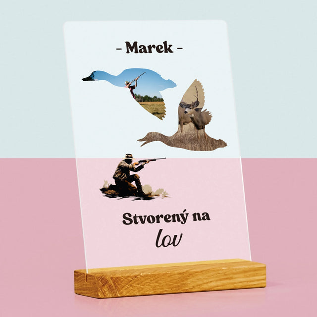 Tvar Z Fotografií: Stvorený Na Lov - Tlač Na Akrylové Sklo 