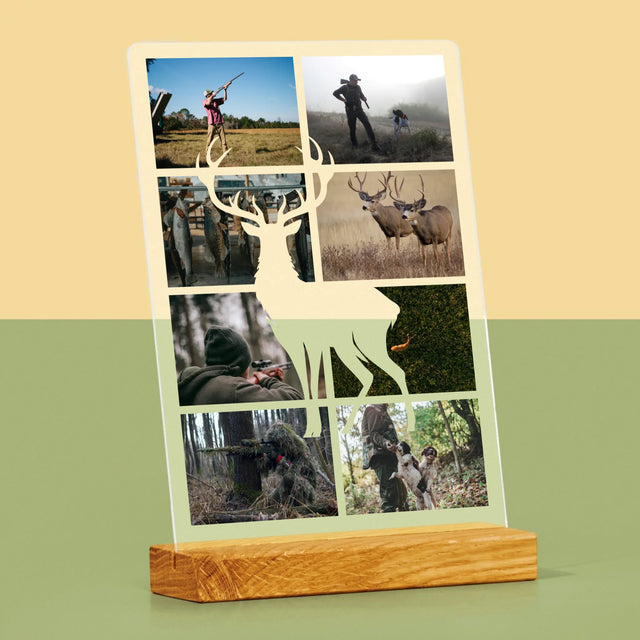 Fotokoláž: Poľovník - Tlač Na Akrylové Sklo 