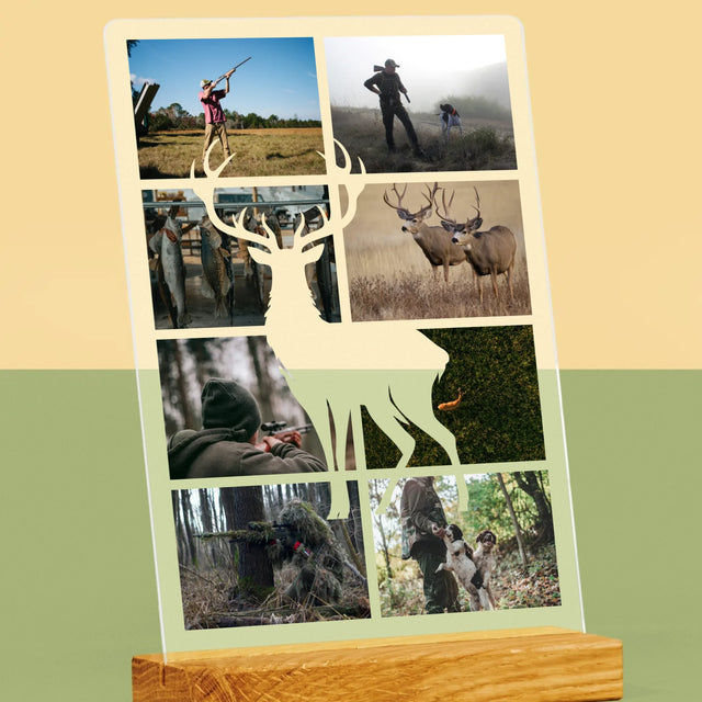 Fotokoláž: Poľovník - Tlač Na Akrylové Sklo 