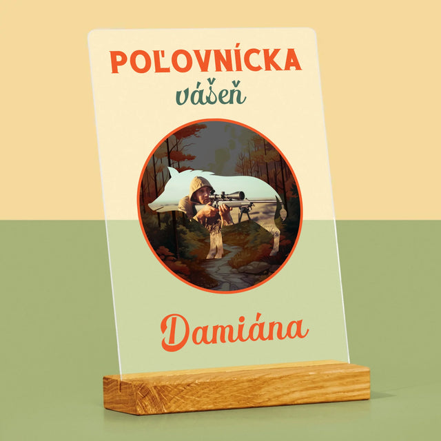 Fotografia A Podpis: Poľovnícka Vášeň - Tlač Na Akrylové Sklo 
