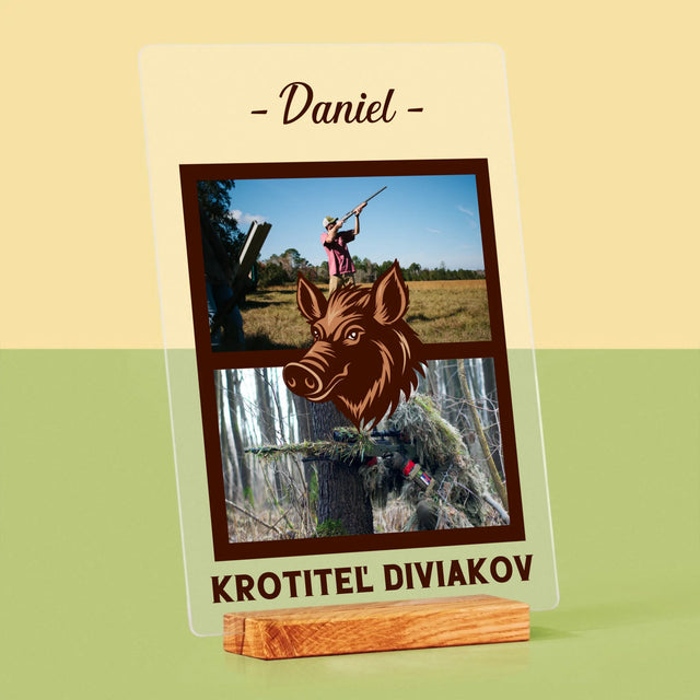 Fotokoláž: Krotiteľ Diviakov - Tlač Na Akrylové Sklo 