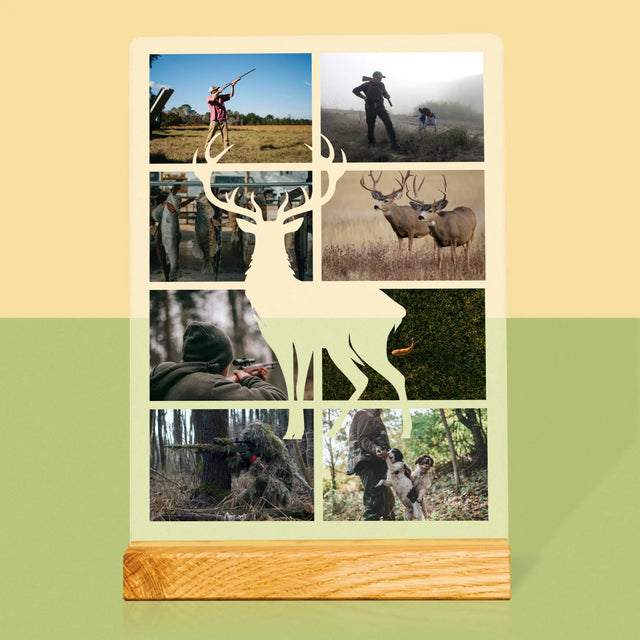 Fotokoláž: Poľovník - Tlač Na Akrylové Sklo 