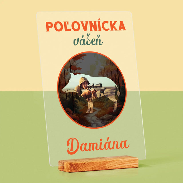 Fotografia A Podpis: Poľovnícka Vášeň - Tlač Na Akrylové Sklo 