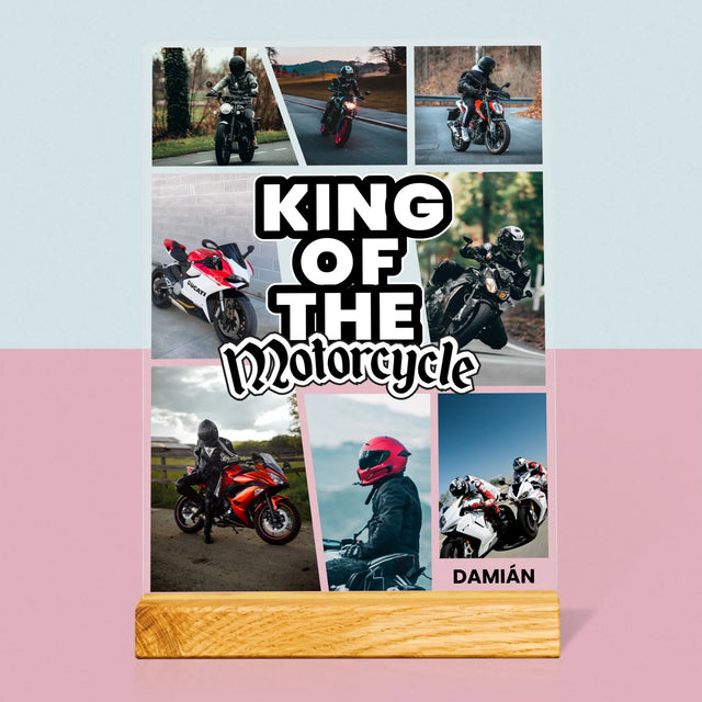 Fotokoláž: King Of The Motorcycle - Tlač Na Akrylové Sklo 