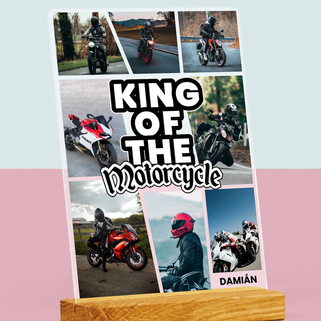 Fotokoláž: King Of The Motorcycle - Tlač Na Akrylové Sklo 