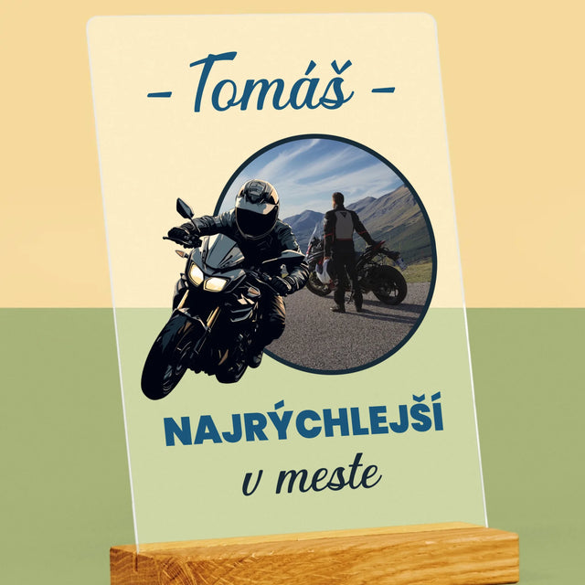 Fotografia A Podpis: Najrýchlejší V Meste - Tlač Na Akrylové Sklo 