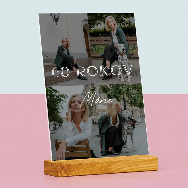 Fotokoláž: 60 Rokov Klasický - Tlač Na Akrylové Sklo 