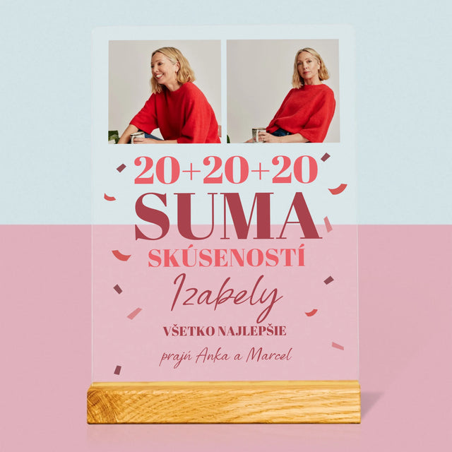 Fotokoláž: Suma Skúseností - Tlač Na Akrylové Sklo 