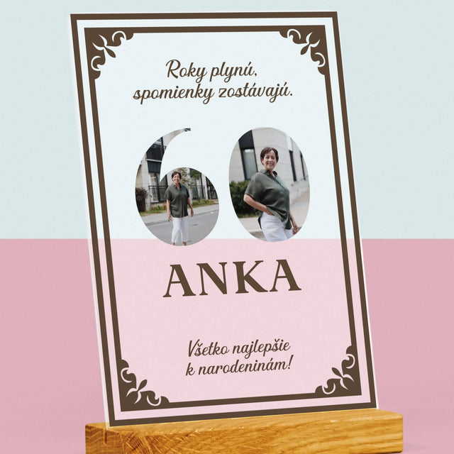 Slovo Z Fotografií: Roky Plynú - Tlač Na Akrylové Sklo 