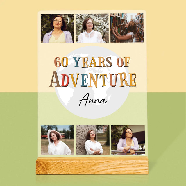 Fotokoláž: 60 Years Of Adventure - Tlač Na Akrylové Sklo 