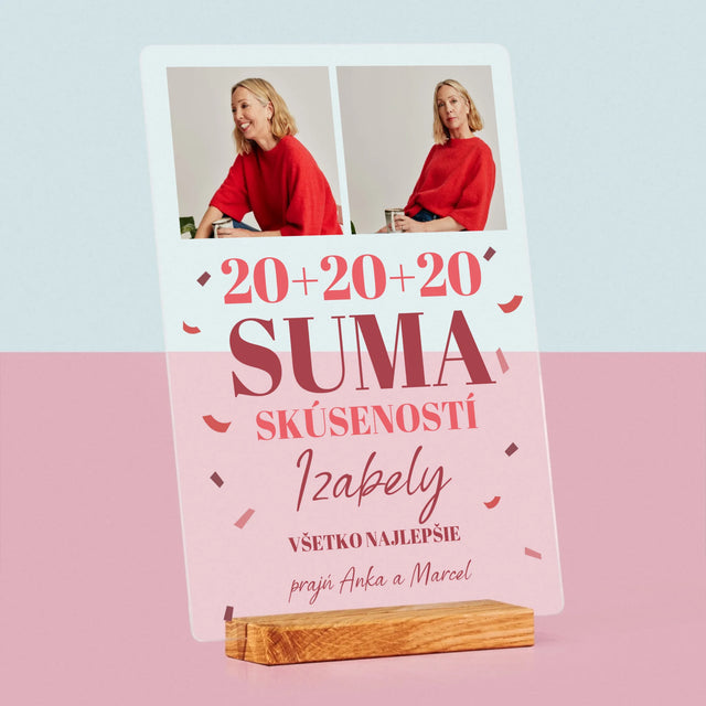 Fotokoláž: Suma Skúseností - Tlač Na Akrylové Sklo 