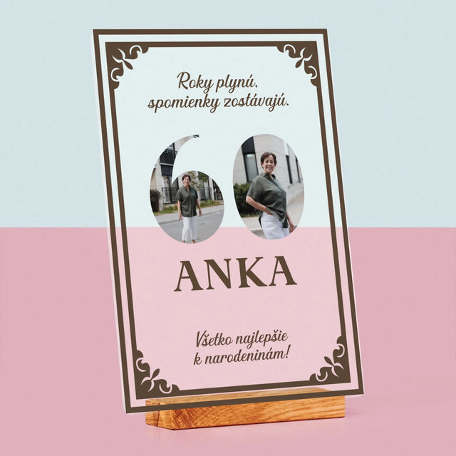 Slovo Z Fotografií: Roky Plynú - Tlač Na Akrylové Sklo 