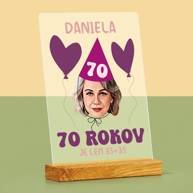 Tvoja Postava: Narodeninový Portrét - Tlač Na Akrylové Sklo 