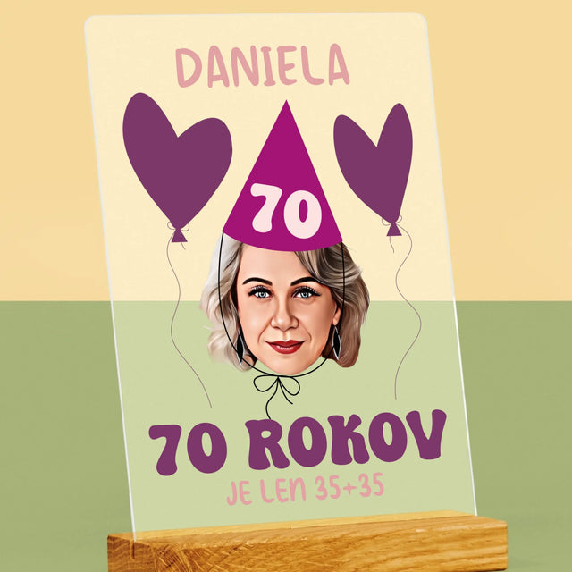 Tvoja Postava: Narodeninový Portrét - Tlač Na Akrylové Sklo 