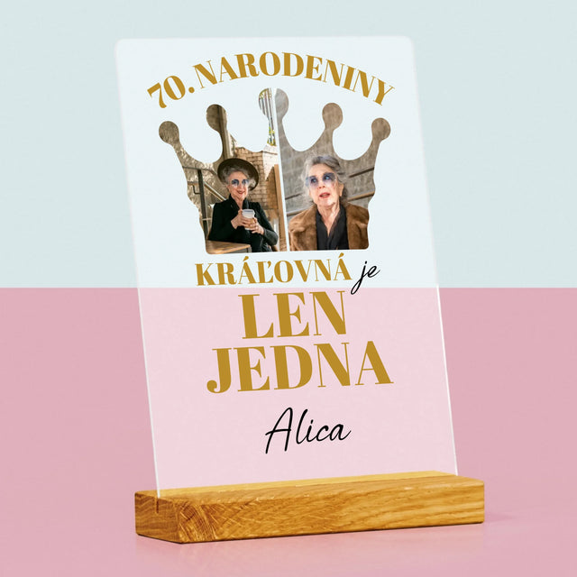 Tvar Z Fotografií: 70. Narodeniny Kráľovná - Tlač Na Akrylové Sklo 