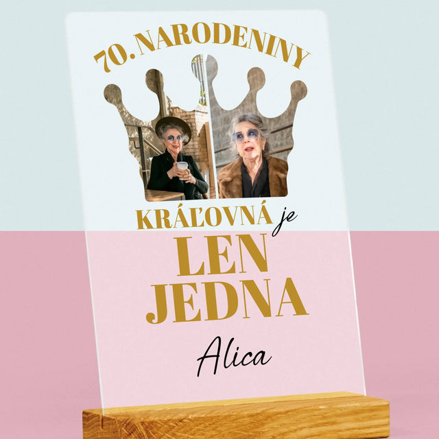 Tvar Z Fotografií: 70. Narodeniny Kráľovná - Tlač Na Akrylové Sklo 