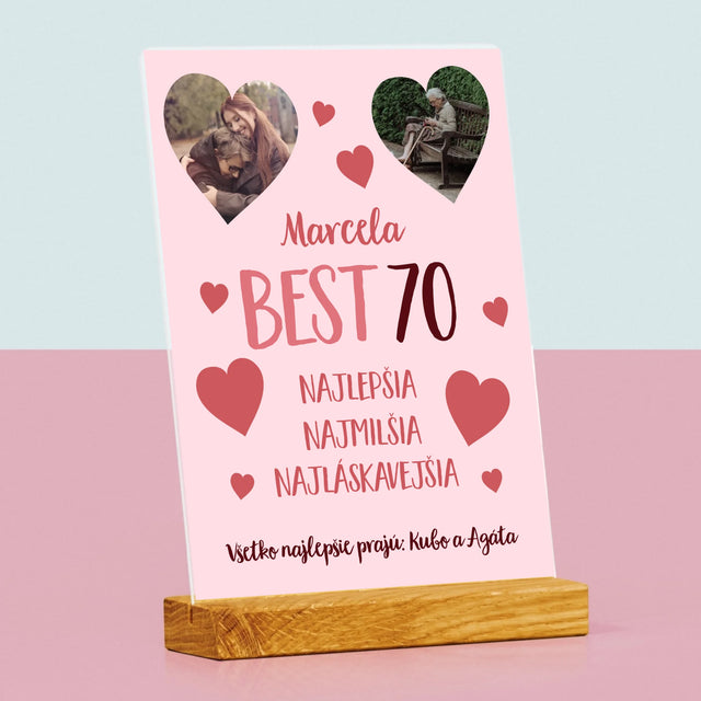 Fotokoláž: Best 70 - Tlač Na Akrylové Sklo 