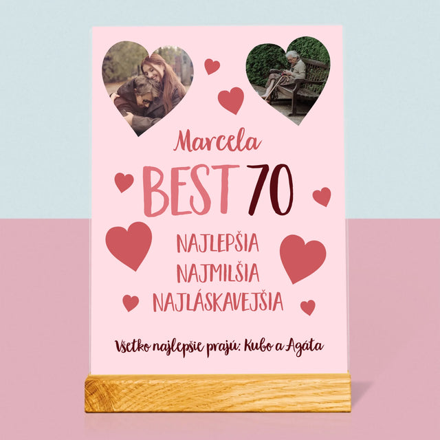 Fotokoláž: Best 70 - Tlač Na Akrylové Sklo 