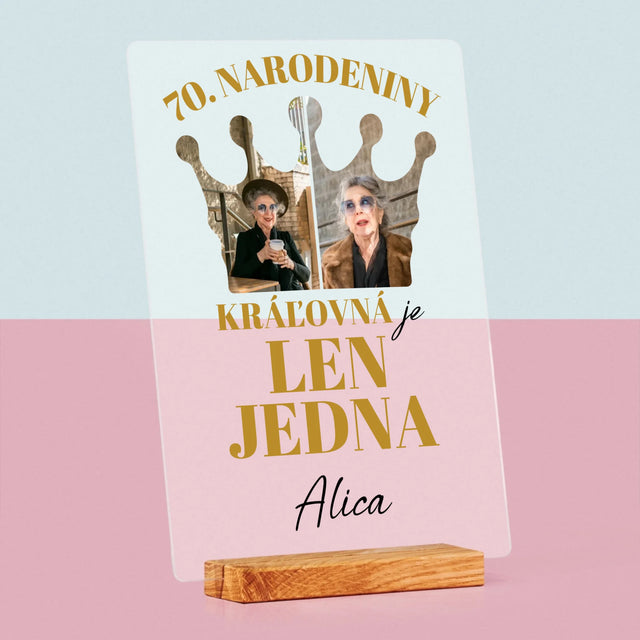 Tvar Z Fotografií: 70. Narodeniny Kráľovná - Tlač Na Akrylové Sklo 