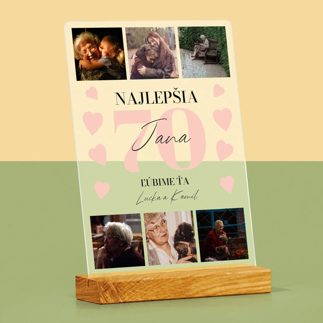 Fotokoláž: Najlepšia 70 - Tlač Na Akrylové Sklo 
