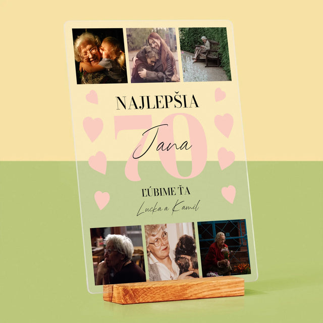 Fotokoláž: Najlepšia 70 - Tlač Na Akrylové Sklo 
