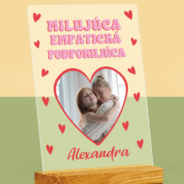 Fotografia A Podpis: Vlastnosti Maminky - Tlač Na Akrylové Sklo 