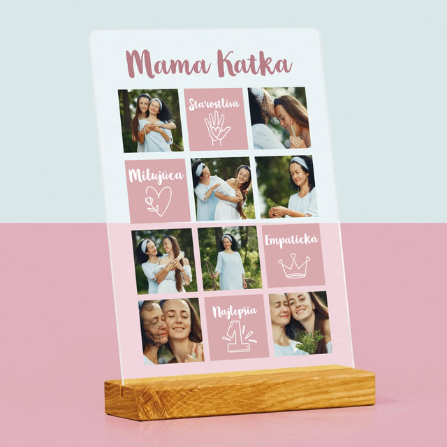 Fotokoláž: Vlastnosti Mamy - Tlač Na Akrylové Sklo 