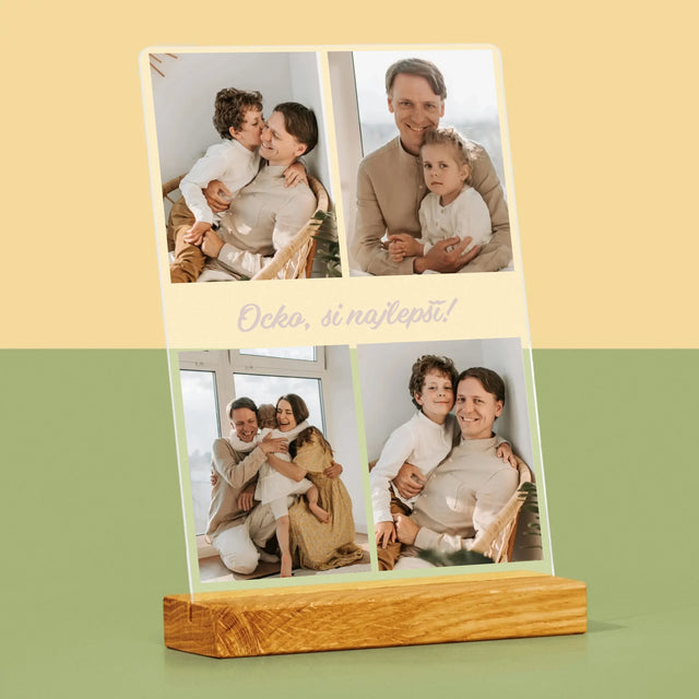 Fotokoláž: Fotografie Pre Ocka - Tlač Na Akrylové Sklo 