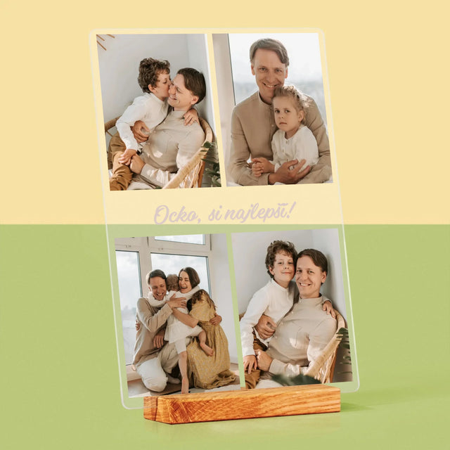 Fotokoláž: Fotografie Pre Ocka - Tlač Na Akrylové Sklo 