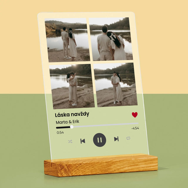 Fotokoláž: Spotify 4 Fotografia - Tlač Na Akrylové Sklo 