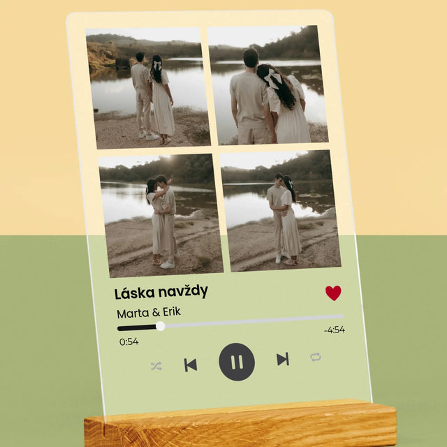 Fotokoláž: Spotify 4 Fotografia - Tlač Na Akrylové Sklo 