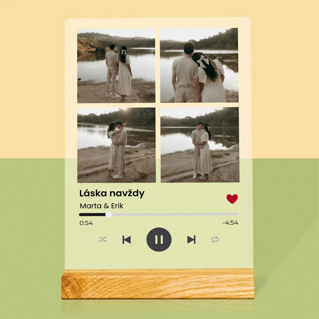 Fotokoláž: Spotify 4 Fotografia - Tlač Na Akrylové Sklo 