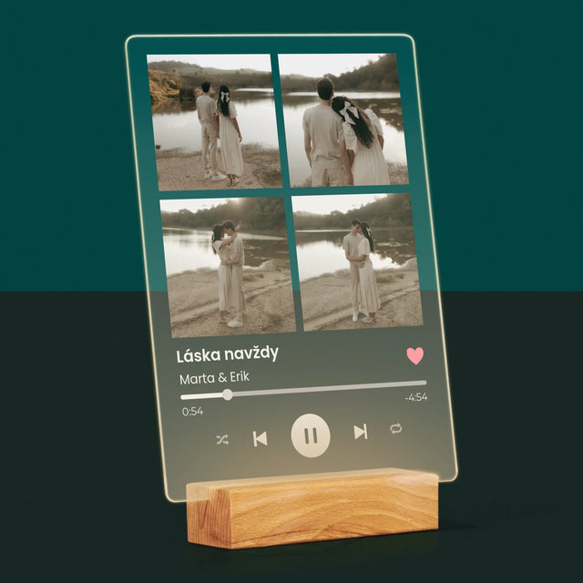 Fotokoláž: Spotify 4 Fotografia - Tlač Na Akrylové Sklo 