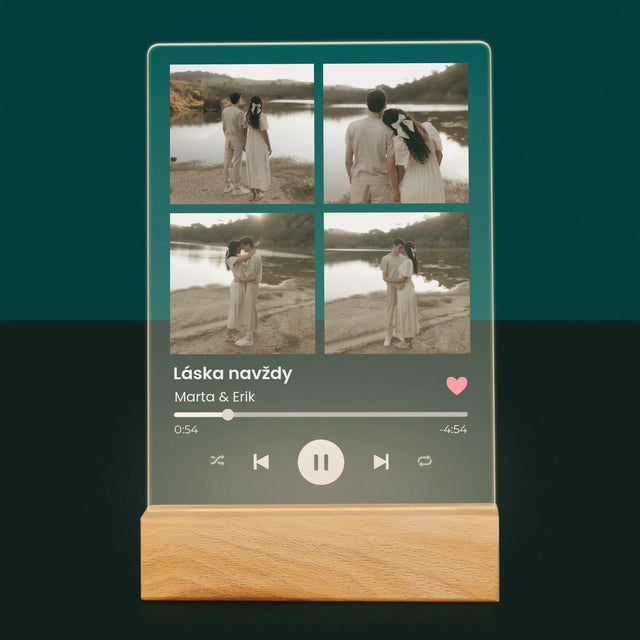 Fotokoláž: Spotify 4 Fotografia - Tlač Na Akrylové Sklo 