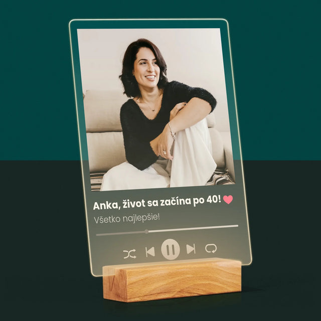 Fotografia A Podpis: Spotify Na 40. Narodeniny - Tlač Na Akrylové Sklo 
