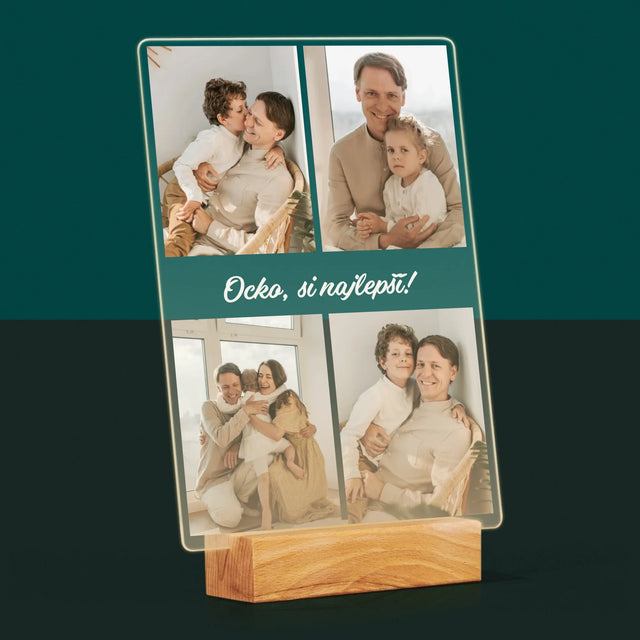 Fotokoláž: Fotografie Pre Ocka - Tlač Na Akrylové Sklo 