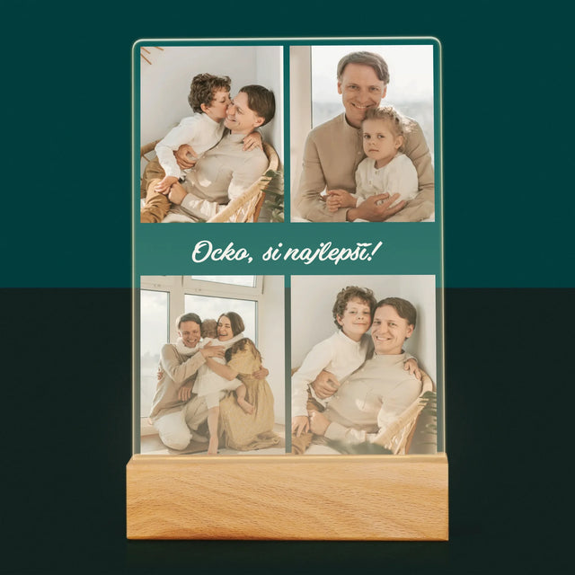 Fotokoláž: Fotografie Pre Ocka - Tlač Na Akrylové Sklo 