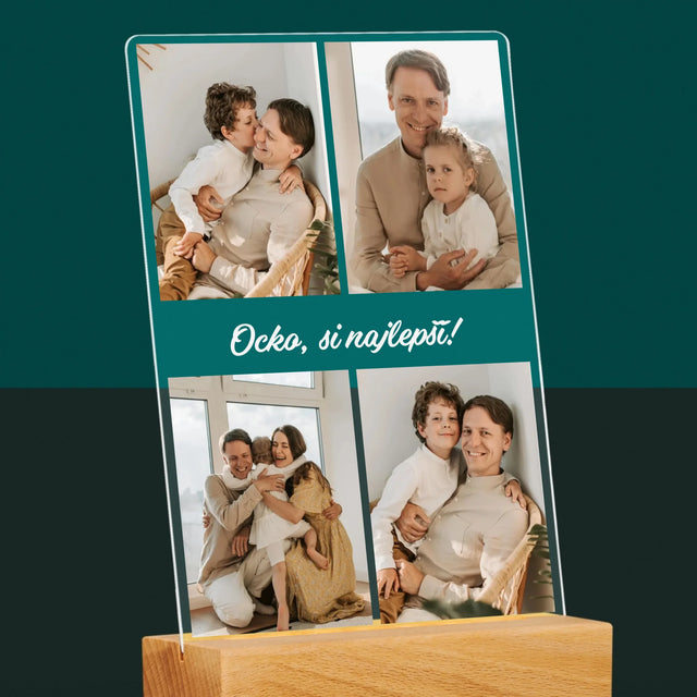 Fotokoláž: Fotografie Pre Ocka - Tlač Na Akrylové Sklo 