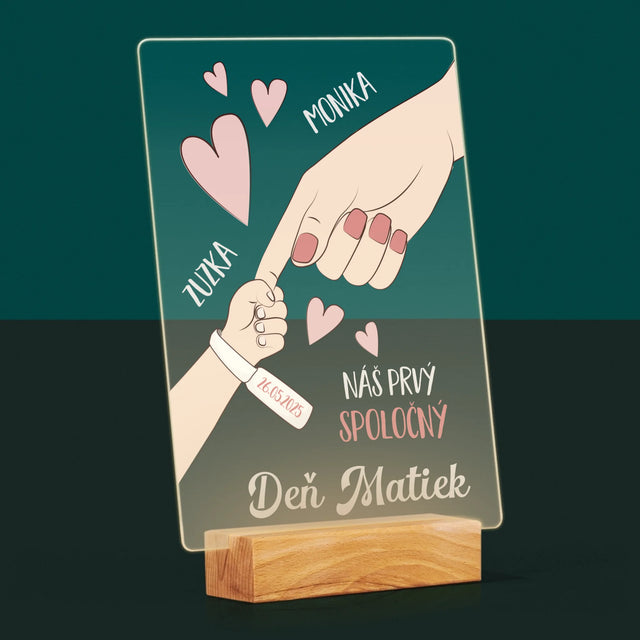 Meno A Podpis: Prvý Spoločný Deň Matiek - Tlač Na Akrylové Sklo 