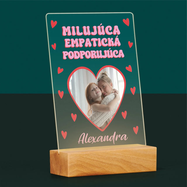 Fotografia A Podpis: Vlastnosti Maminky - Tlač Na Akrylové Sklo 