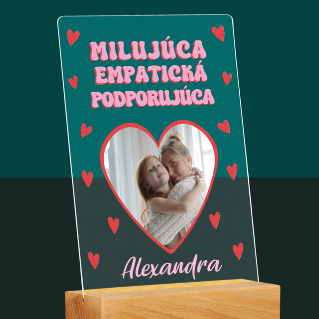 Fotografia A Podpis: Vlastnosti Maminky - Tlač Na Akrylové Sklo 