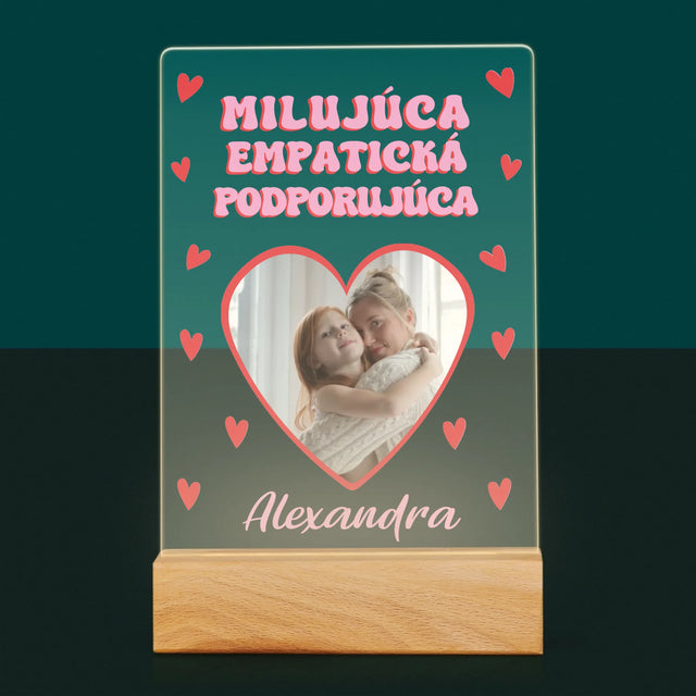 Fotografia A Podpis: Vlastnosti Maminky - Tlač Na Akrylové Sklo 