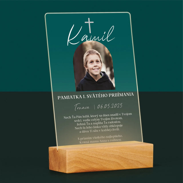 Fotografia A Podpis: Pamiatka Prijímania Klasická - Tlač Na Akrylové Sklo 