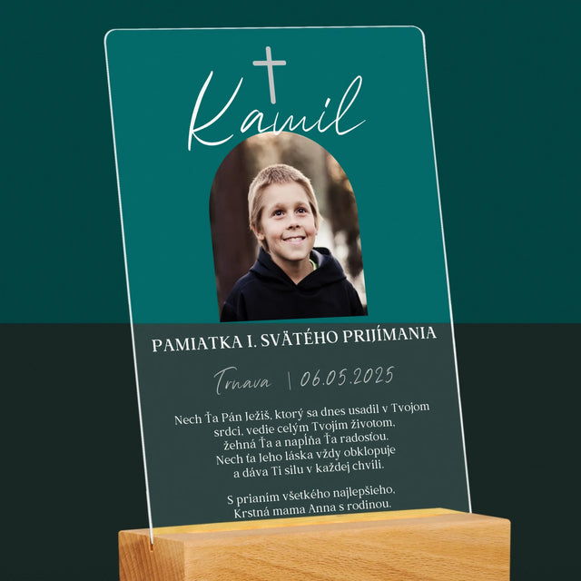 Fotografia A Podpis: Pamiatka Prijímania Klasická - Tlač Na Akrylové Sklo 